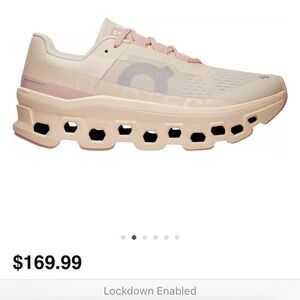 On Cloudmonsters Women's Running Shoe - Pink Cream